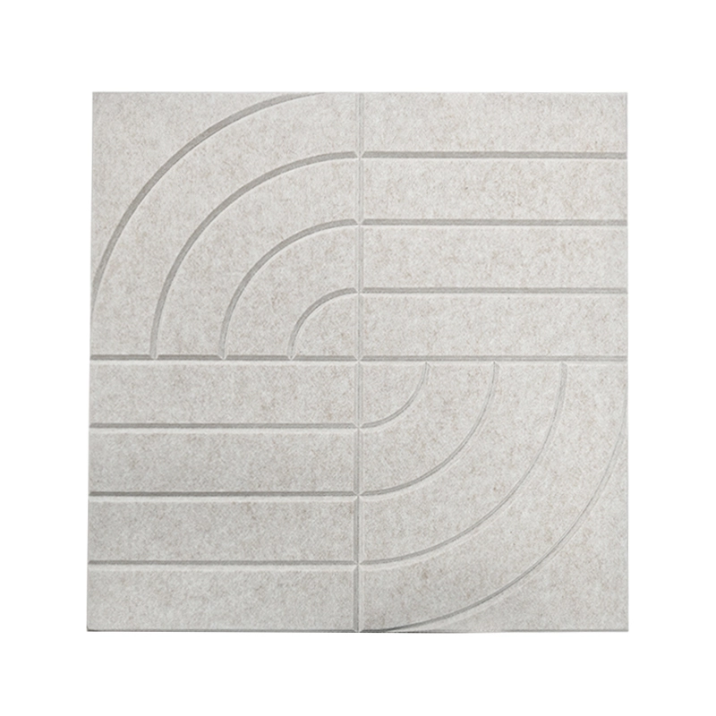 Arc-shaped Groove PET Felt Acoustic Panels