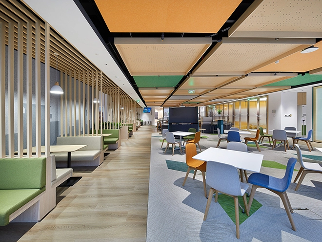 Flat Suspended Acoustic Ceiling