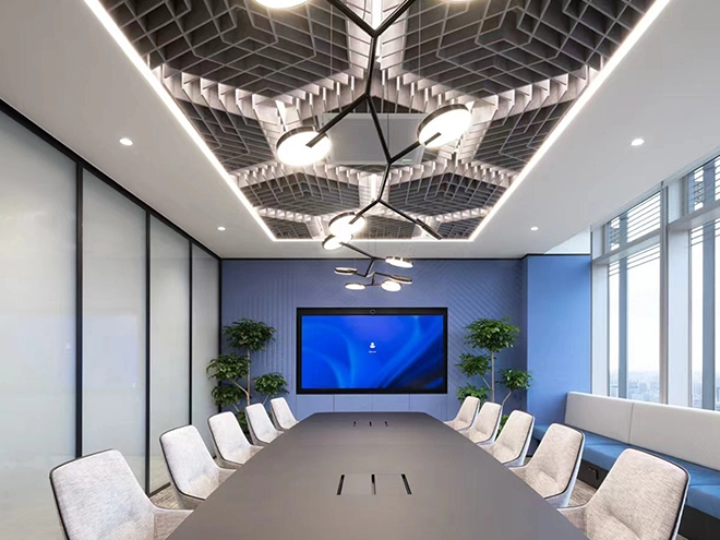 Circular Plug-in Acoustic Ceiling