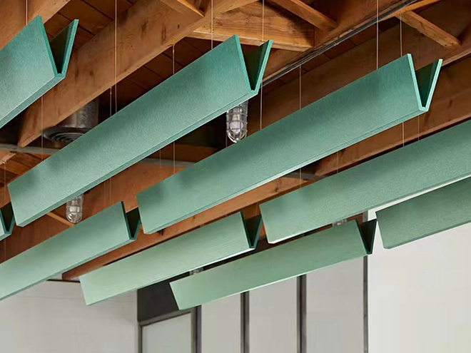 V-shaped Acoustic Ceiling