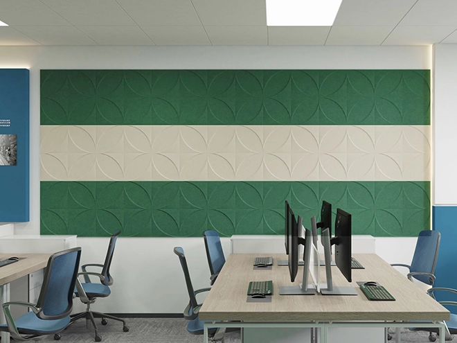 Olive PET Felt Panel