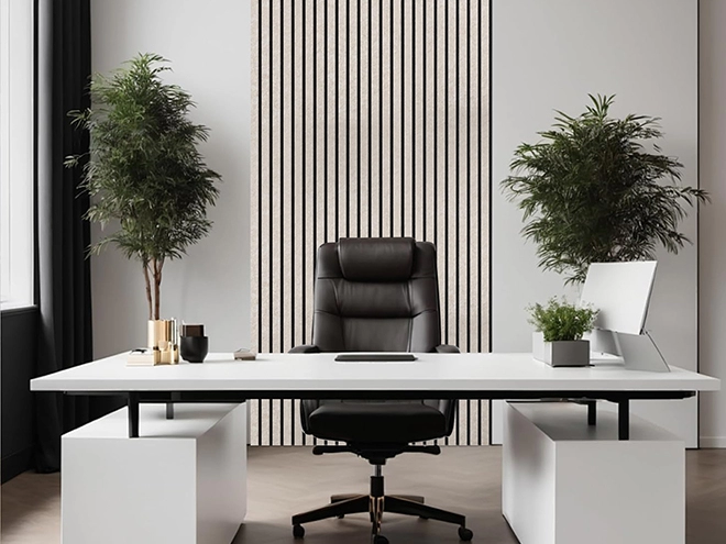 9mm+12mm PET Slat Acoustic Panel