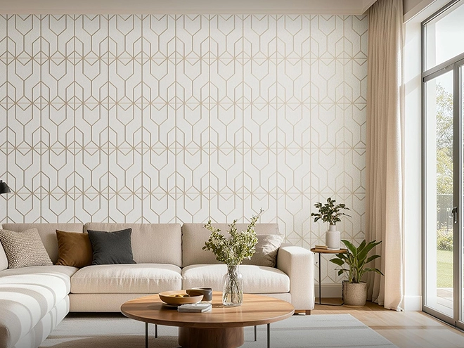 Hexagonal Dual Color Felt Panel