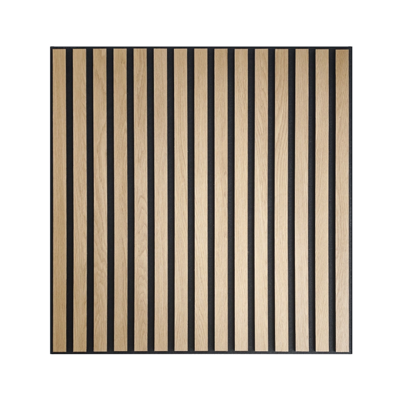 PVC Wood Veneer +PET Slat Acoustic Panel