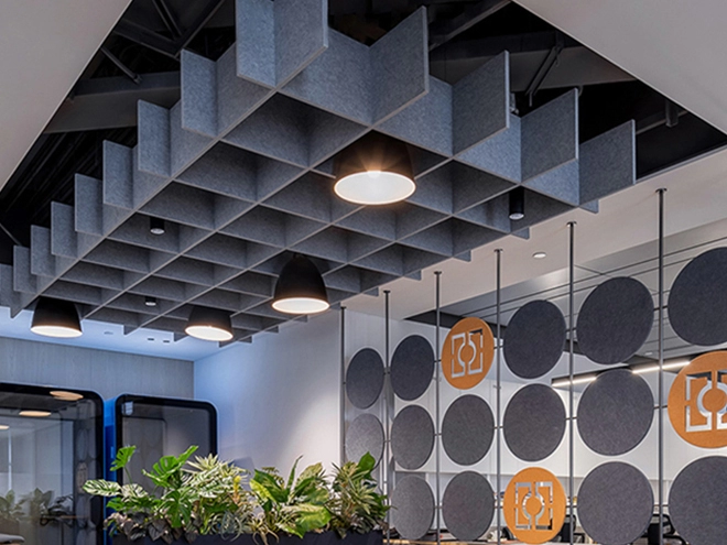 Grid Shaped Acoustic Ceiling