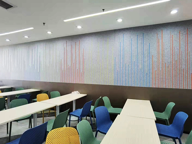 Fleece-woven acoustic panel