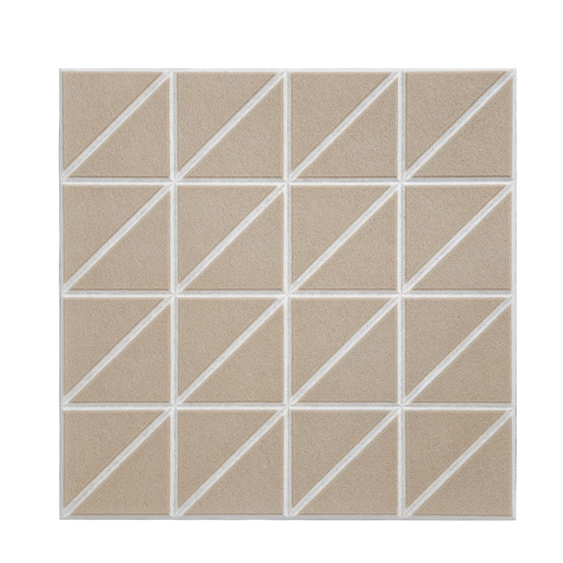 Diagonal Dual Color Felt Panel