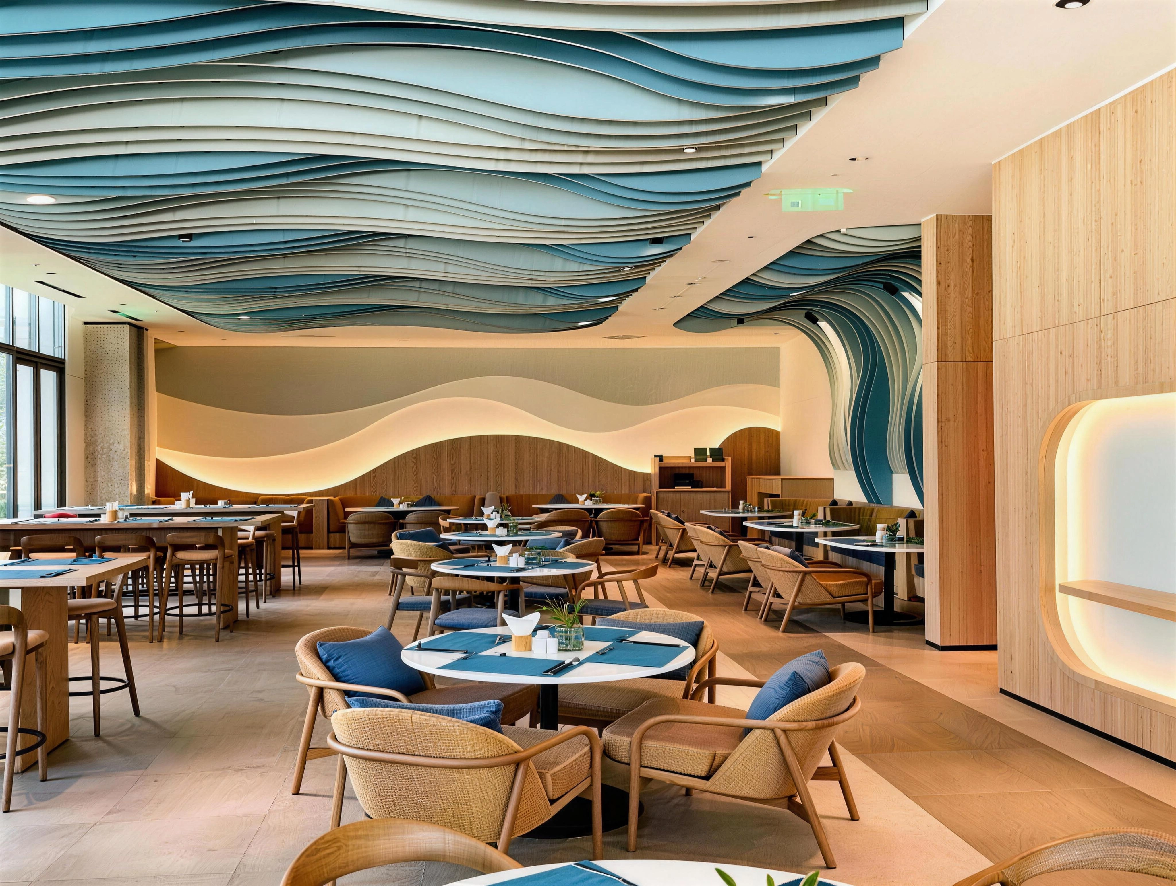 Curved Acoustic Ceiling